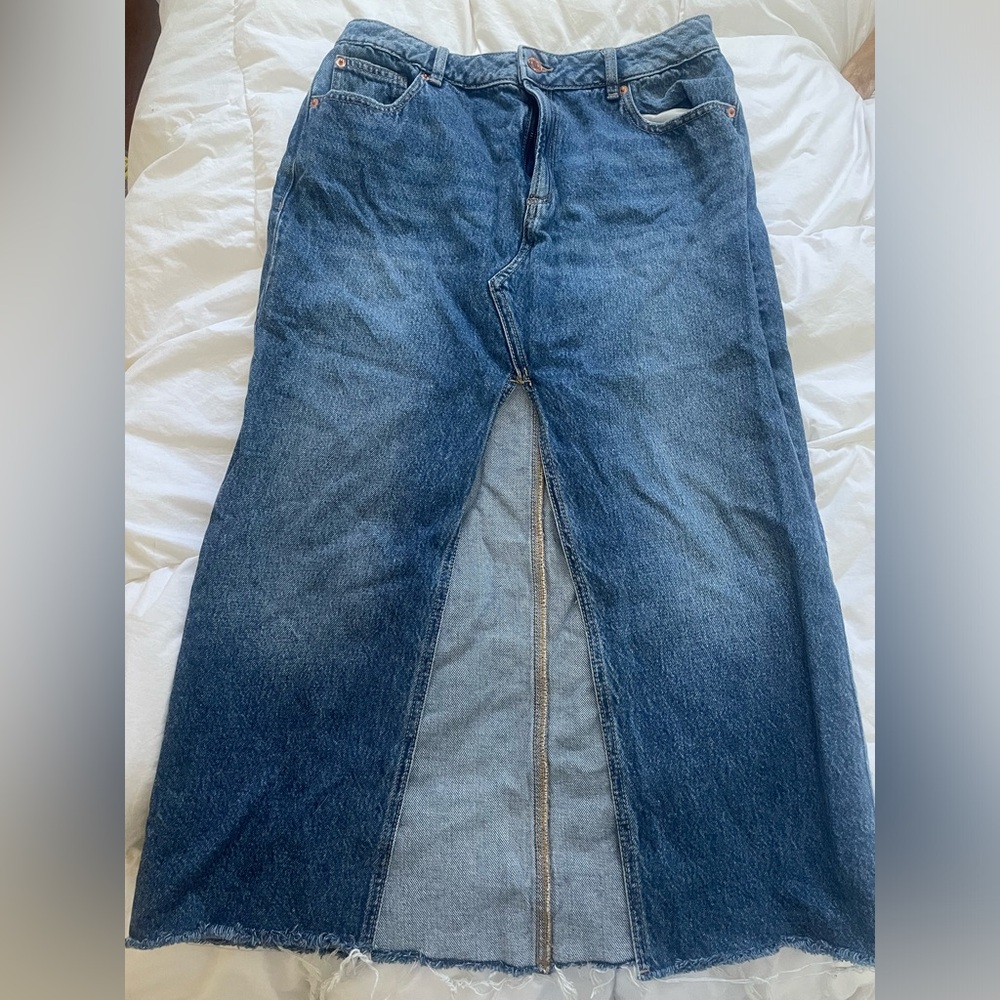 Garage Denim Skirt Long Medium